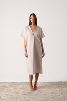 Vacanza Linen Kaftan Natural Luxmii