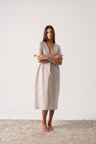 Vacanza Linen Kaftan Natural Luxmii