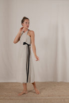 Zulu Linen Wrap Dress in Natural Luxmii