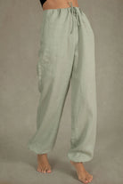 Chapitre Linen Balloon Pant Sage Green Luxmii